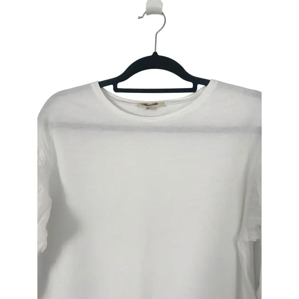 NWT Madewell Puff-Sleeve Drop-Shoulder Knit Top Size XS